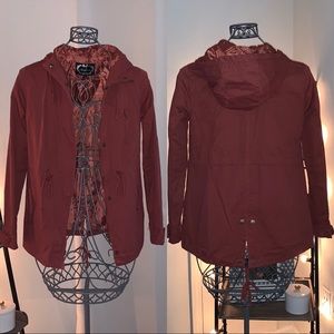Burgundy Blush Lightweight Jacket 🍁